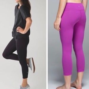 Lululemon Wonder Under Reversible Crops
